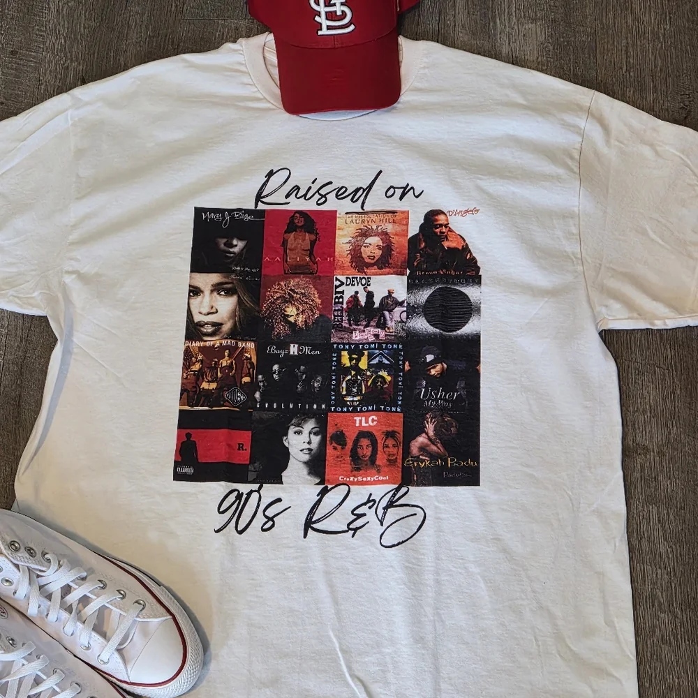 Raised on 90s R&B Graphic T-Shirt - Picture 2 of 3